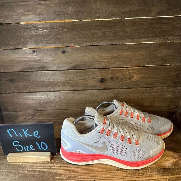 Womens Nike Lunarglide 4 Shield Blue Tint Crimson Athletic Running Shoes Size 10 - Picture 1 of 6